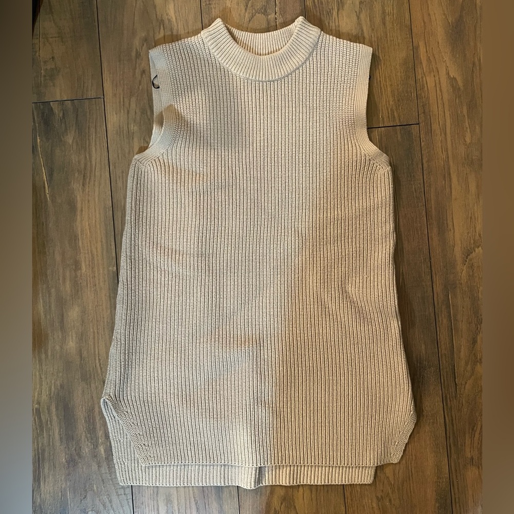 H&M Beige Ribbed Knit Top or Dress